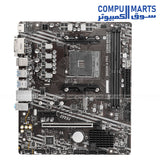 MSI B550M-A PRO (rev. 1.0) – Micro‑ATX AM4 Motherboard – DDR4 up to 4600MT/s OC – PCIe 4.0 – M.2 Slot – Gigabit LAN
