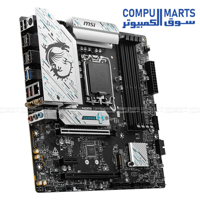 Intel B760 motherboard featuring dual PCIe 4.0 M.2 slots, 2.5G LAN networking and Bluetooth 5.3 support