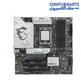 MSI- B860M- GAMING- PLUS -WIFI -LGA-1851- Micro-ATX- DDR5 -motherboard - PCIe -5.0- M.2 -Gen5 - Wi-Fi 7 
