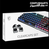 MSI ClearCaps 104-Key Transparent Mechanical Keyboard Keycap Set