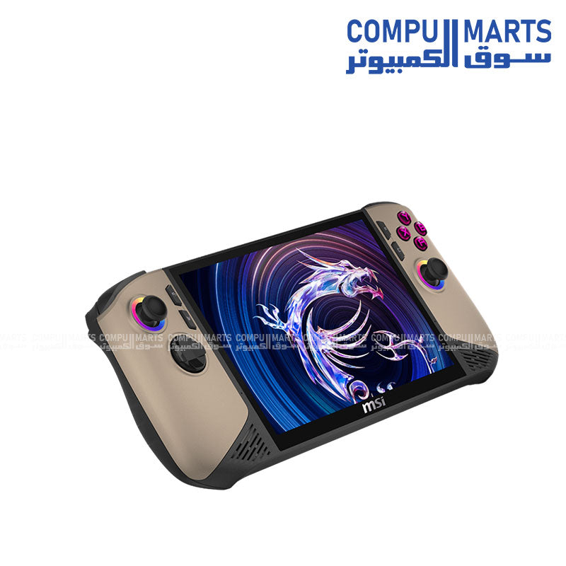 MSI Claw 8 AI+ A2VM handheld gaming PC Sandstorm