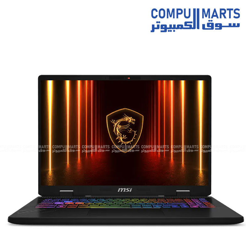 MSI Crosshair 16 HX AI D2XWGKG gaming laptop with Intel Core Ultra 9 275HX, RTX 5060 8GB, 32GB RAM, and 2TB SSD