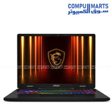 MSI Crosshair 16 HX AI D2XWGKG gaming laptop with Intel Core Ultra 9 275HX, RTX 5060 8GB, 32GB RAM, and 2TB SSD