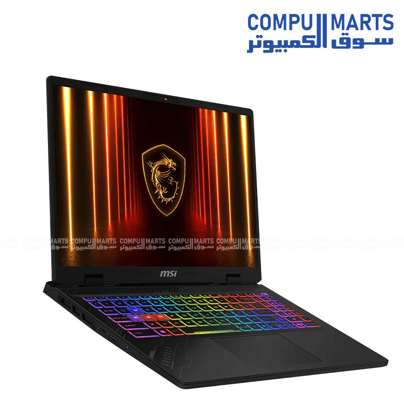 MSI Crosshair 16 HX AI D2XWGKG laptop featuring a 16-inch QHD+ 240Hz IPS-Level display and Windows 11 Home from Compumarts