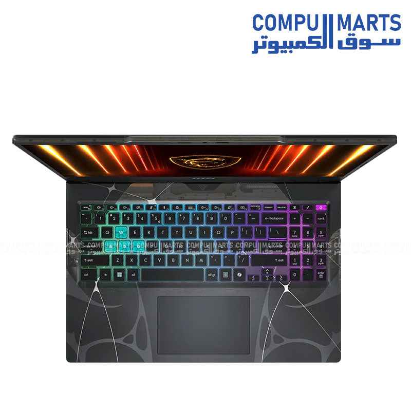 MSI Cyborg 15 B2RWEKG-895EG – Gaming Laptop – MSI – 15.6 Inch FHD 144Hz IPS Core 7 240H RTX 5050 8GB GDDR7 16GB DDR5 512GB SSD Windows 11 Arabic