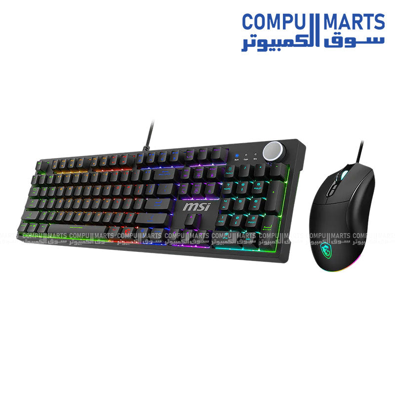 MSI Forge GK320 wired keyboard and mouse