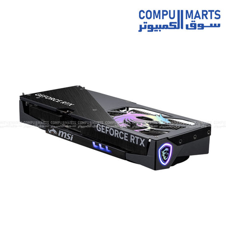 MSI GeForce RTX 5060 Ti GAMING TRIO OC 16GB graphics card with triple-fan cooling in black design.