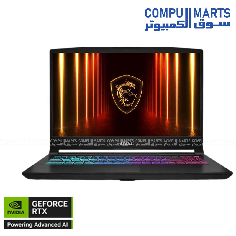 MSI Katana 15 HX gaming laptop with RTX 5070 and QHD 165Hz display