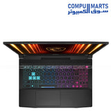 MSI Katana 15 HX B14WGK black laptop with Wi-Fi 6E, Bluetooth 5.3, HDMI 2.1, USB 3.2 Gen2, and 75Wh battery from Compumarts
