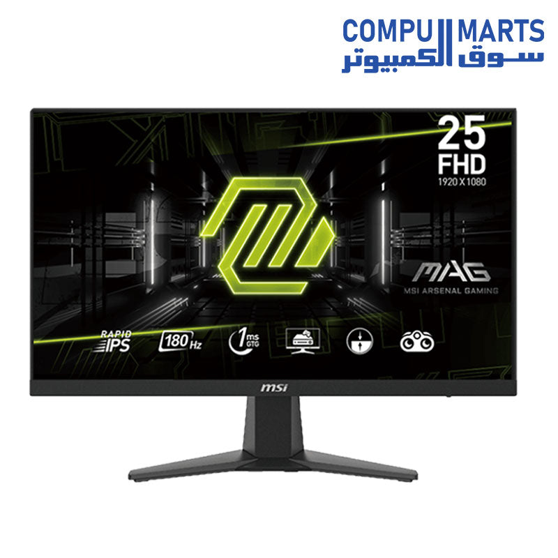 MSI MAG 256F FHD (1920 x 1080) 180Hz 1Ms Rapid IPS Flat, Monitor