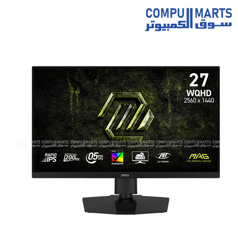 MSI MAG 274QPF E20 27 inch WQHD 200Hz Rapid IPS Gaming Monitor Egypt