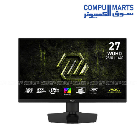 MSI MAG 274QPF E20 27 inch WQHD 200Hz Rapid IPS Gaming Monitor Egypt