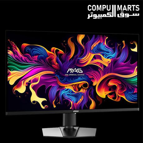 MSI MAG 321UP gaming monitor with 3840×2160 resolution and QD-OLED panel