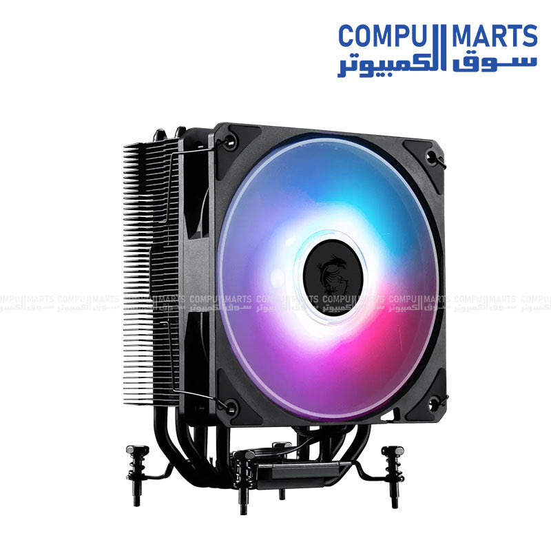 MSI MAG COREFROZR AA13 CPU air cooler 120mm ARGB fan 4 heatpipes direct contact LGA1700 AM5
