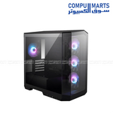 Gaming PC chassis supporting graphics cards up to 390 mm, CPU coolers up to 175 mm, and ATX power supplies for custom desktop systems.