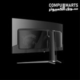34.18-inch UWQHD gaming monitor equipped with DisplayPort 1.4a, dual HDMI 2.1 ports, anti-reflection coating, and 240Hz refresh rate performance