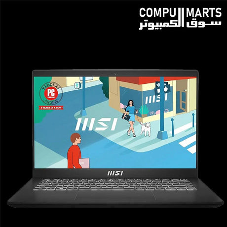 MSI Modern 14 C12MO laptop with Intel Core i3-1215U, 8GB RAM and 256GB SSD