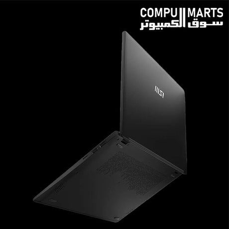 Classic Black MSI Modern 14 laptop with Intel UHD Graphics and anti-glare display