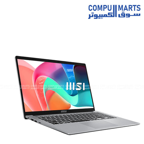  MSI Modern 15 F13MG  Intel Core i5-1334U، 8GB RAM، 512GB SSD، 15.6 FHD – Urban Silver 