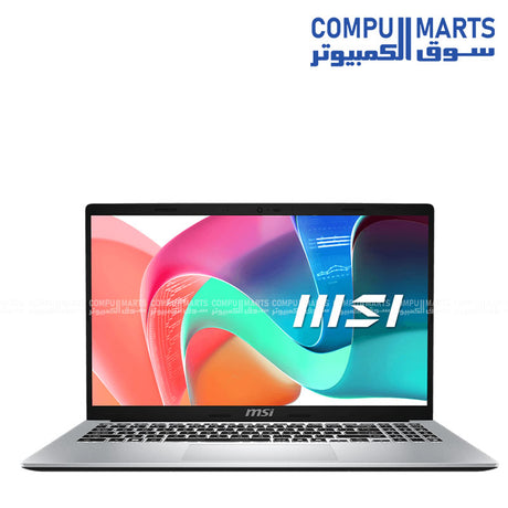  MSI Modern 15 F13MG  Intel Core i5-1334U، 8GB RAM، 512GB SSD، 15.6 FHD – Urban Silver 