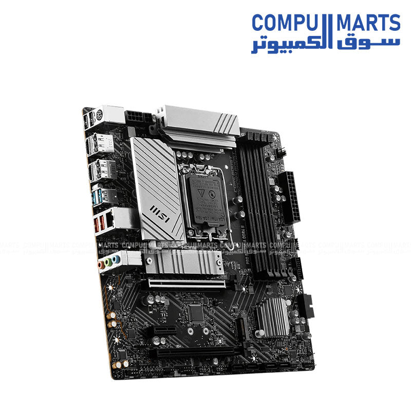 MSI PRO B760M-A motherboard ports and connectivity