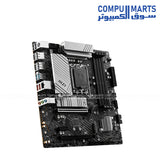 MSI PRO B760M-A motherboard ports and connectivity