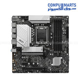 MSI PRO B760M-A motherboard ports and connectivity