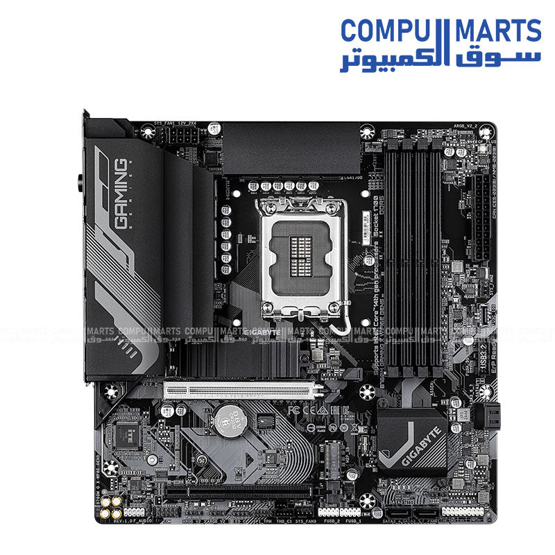 GIGABYTE- B760M -GAMING X -WiFi6E- Gen5 -LGA1700- Micro-ATX -DDR5- motherboard -PCIe 5.0 -Wi-Fi 6E 