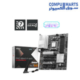 MSI PRO B840-P WiFi Mainboard, ATX - Unterstützt AMD Ryzen 9000/8000 MSI PRO B840-P WiFi Mainboard, ATX - Unterstützt AMD Ryzen 9000/8000