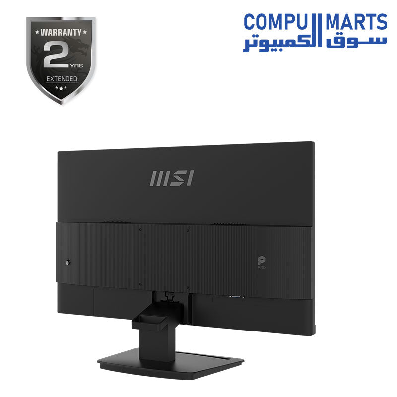 Built with 100 x 100 mm VESA mounting support, Kensington lock compatibility, and external adaptor power configuration for display setups in Egypt