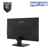 Built with 100 x 100 mm VESA mounting support, Kensington lock compatibility, and external adaptor power configuration for display setups in Egypt