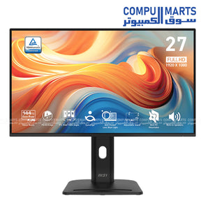MSI PRO MP275PG E14 – Monitor – MSI – 27 inch FHD 144Hz IPS Adaptive-Sync with Ergonomic Stand