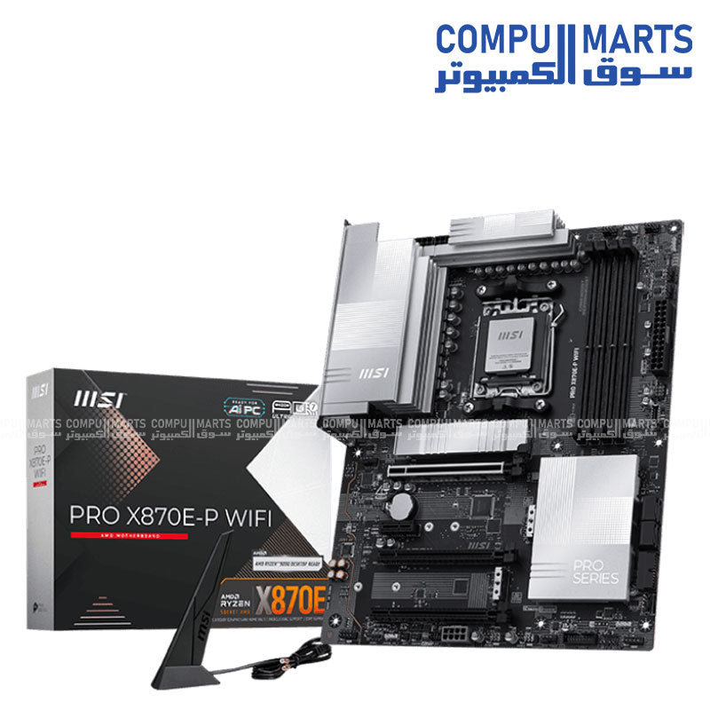 MSI PRO X870E-P WiFi AM5 DDR5 PCIe 5.0 ATX Motherboard