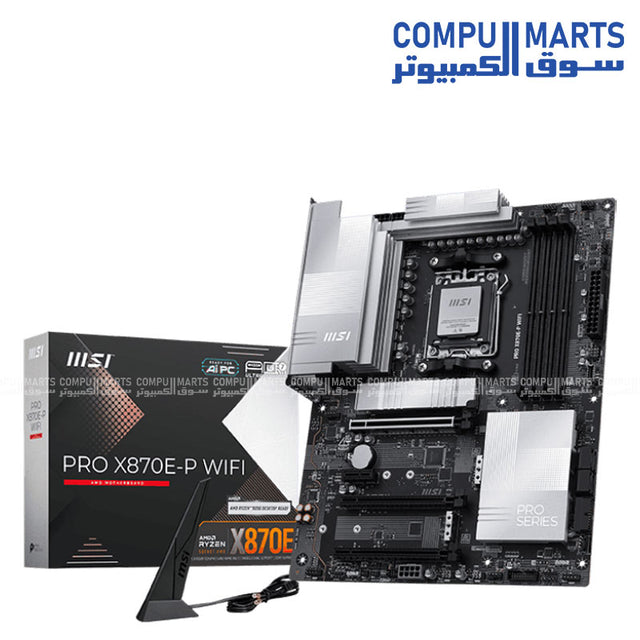 MSI PRO X870E-P WiFi AM5 DDR5 PCIe 5.0 ATX Motherboard
