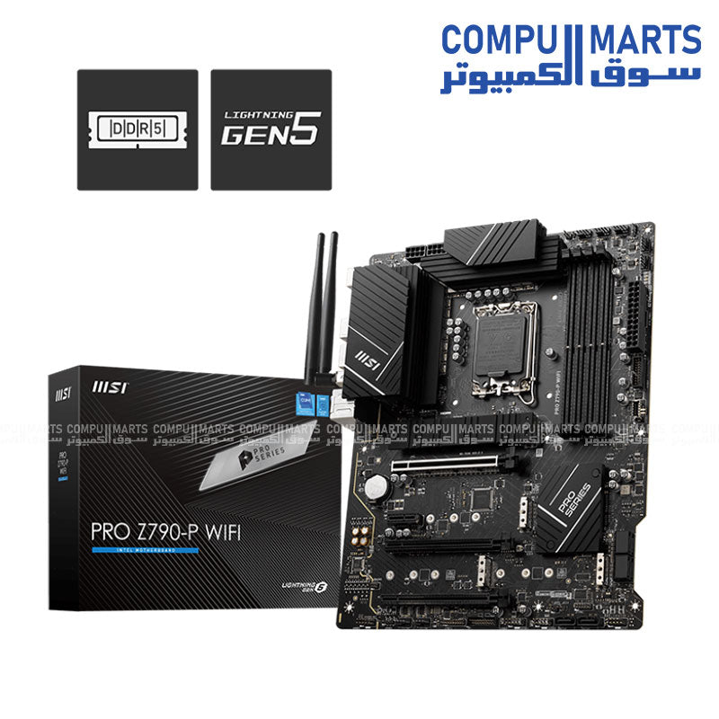 اللوحة الأم MSI PRO Z790-P DDR5 WiFi ProSeries