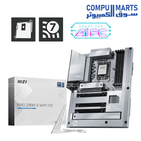 MSI PRO Z890-S WIFI PZ – ATX Motherboard – MSI – LGA1851 DDR5 PCIe 5.0 WiFi 7