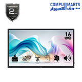 MSI PRO MP165 E6 15.6 Inch FHD IPS Portable Monitor with 1920 x 1080 resolution, 60Hz refresh rate, and dual USB-C connectivity