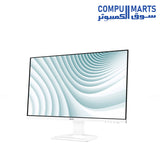 MSI Pro MP273AW 27-Inch White FHD IPS Monitor with 100Hz Refresh Rate, 1ms Response Time, Adaptive Sync – Ideal for Business and Office Use in Egypt