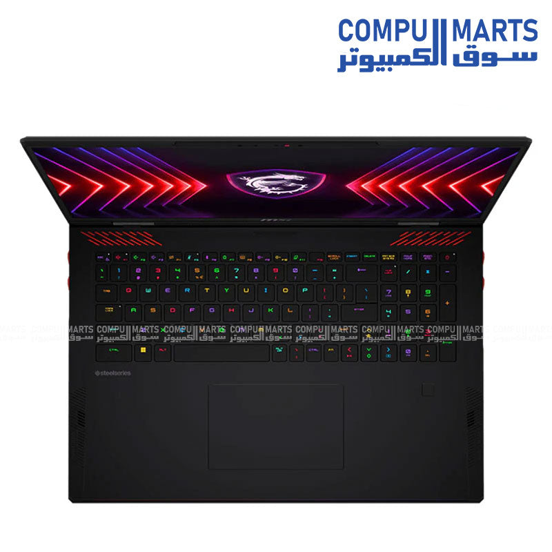 MSI Raider 18 HX AI A2XWJG-2268 – Gaming Laptop – MSI – Ultra 9 285HX – RTX 5090 8GB – 18 inch 4K Mini LED 120Hz – Titanium Dark Gray
