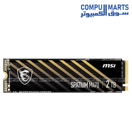 MSI SPATIUM M470 PRO PCIe 4.0 NVMe M.2 SSD – Gen4 High Speed Storage – MSI – 1TB 2TB 6000MB/s Performance