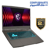 MSI Thin 15 B13VE Gaming Laptop Intel Core i7-13620H RTX 4050 16GB RAM 512GB SSD 15.6" FHD Cosmos Grey – Egypt