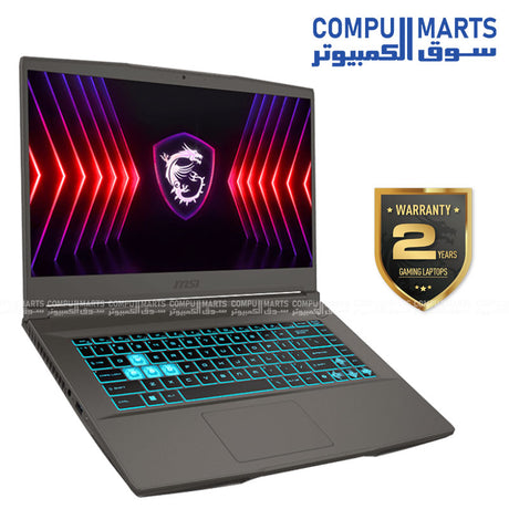MSI Thin 15 B13VE Gaming Laptop Intel Core i7-13620H RTX 4050 16GB RAM 512GB SSD 15.6" FHD Cosmos Grey – Egypt