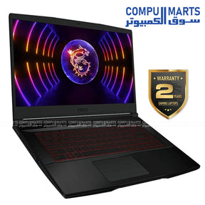 Thin GF63 12UC-GAMING LAPTOP-MSI- Intel-Core-i7-12650H-16GB-512GB