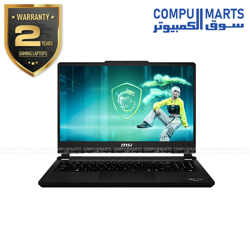 MSI Cyborg 15 Max C2WE Gaming Laptop Intel Core i7-13620H NVIDIA GeForce RTX 5050 8GB 16GB DDR5 512GB SSD 15.6" FHD 144Hz Platinum Gray