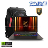 MSI Vector 16 HX AI A2XWHG-676EG Gaming Laptop 16" QHD+ IPS 240Hz Intel Core Ultra 7 255HX RTX 5070 Ti 12GB GDDR7 16GB DDR5 (8GB×2) 1TB SSD Windows 11 Home 64-bit Arabic – 9S7-15M352-676- 007 First Light GeForce RTX 50 Series Bundle