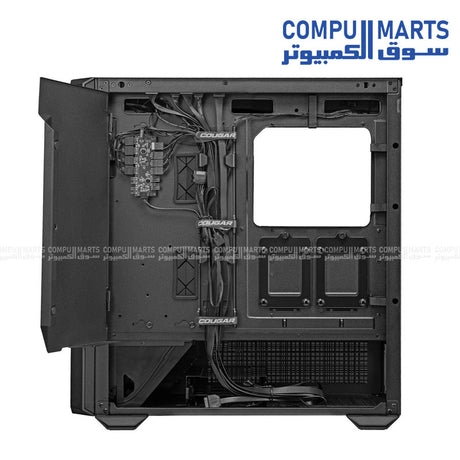 Cougar MX600 RGB Full Tower Black Gaming Case with 4 ARGB Fans and Tempered Glass Side Panel – Ideal for High-End PC Builds in Egypt

