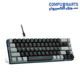 MAGEGEE SKY98 mechanical gaming keyboard with 99 keys RGB backlit wired detachable cable Dark Elf available in Egypt