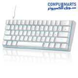 MageGee STAR61 wired mechanical keyboard with 61 keys 60 percent layout and hot swap support available in Egypt
