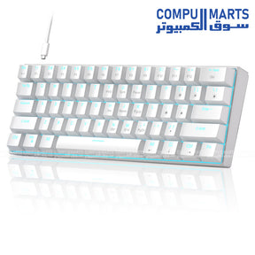 MageGee STAR61 wired mechanical keyboard with 61 keys 60 percent layout and hot swap support available in Egypt