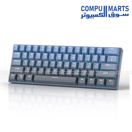 MageGee 61 key wired keyboard with ABS double-shot keycaps and N-key rollover from Compumarts Egypt